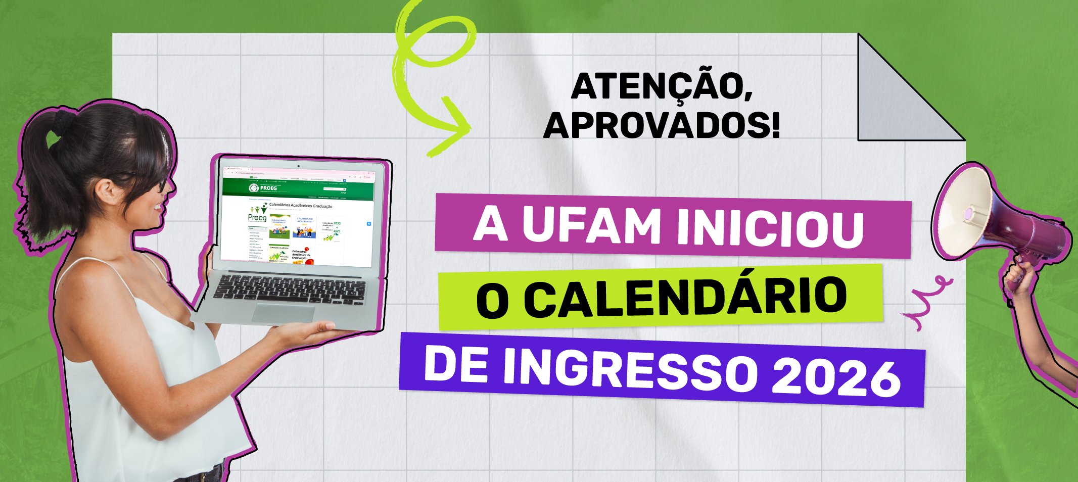 Calendário de ingresso para 2026 